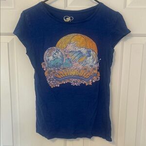 Blue Graphic T-Shirt with California Print